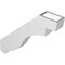 Ekena Millwork 3-in. W x 18-in. D x 18-in. H Copenhagen Architectural Grade PVC Knee Brace BRCP03X18X18CHG - alternate 6
